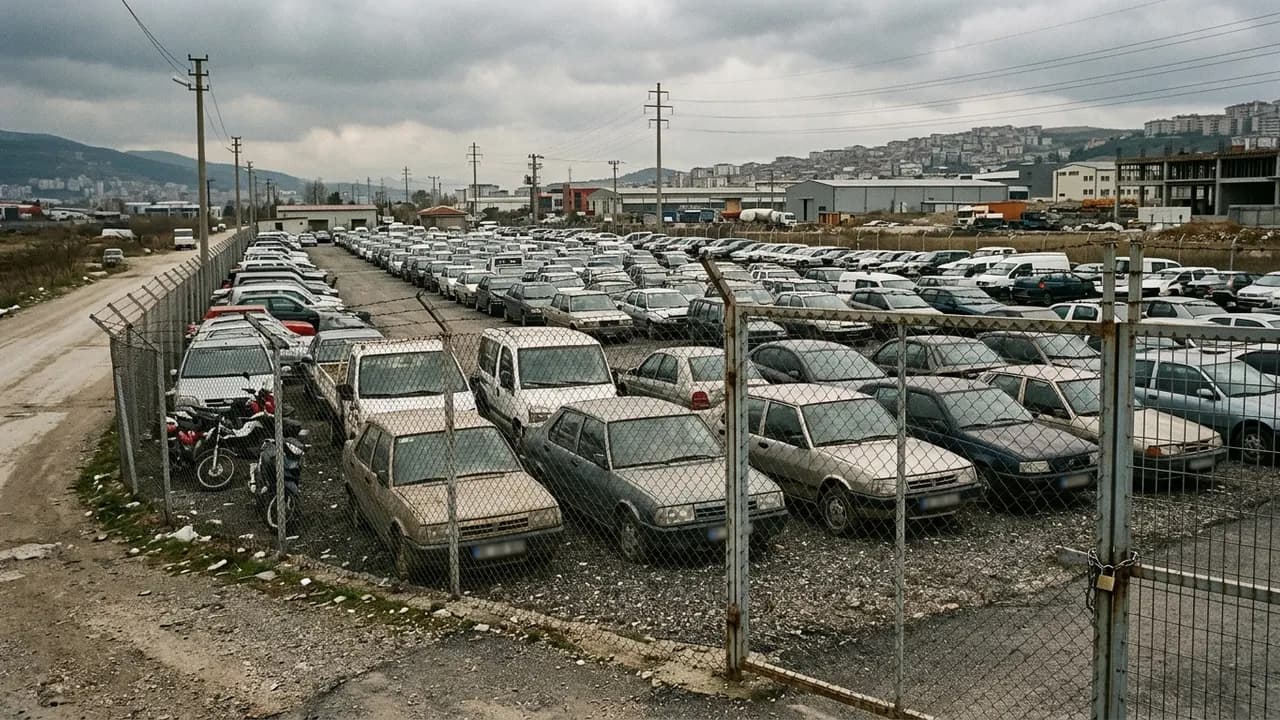 Bursa yediemin otoparkı dış görünüşü